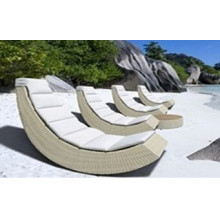 Lounge Chair Outdoor Rattan Fabric Chaise